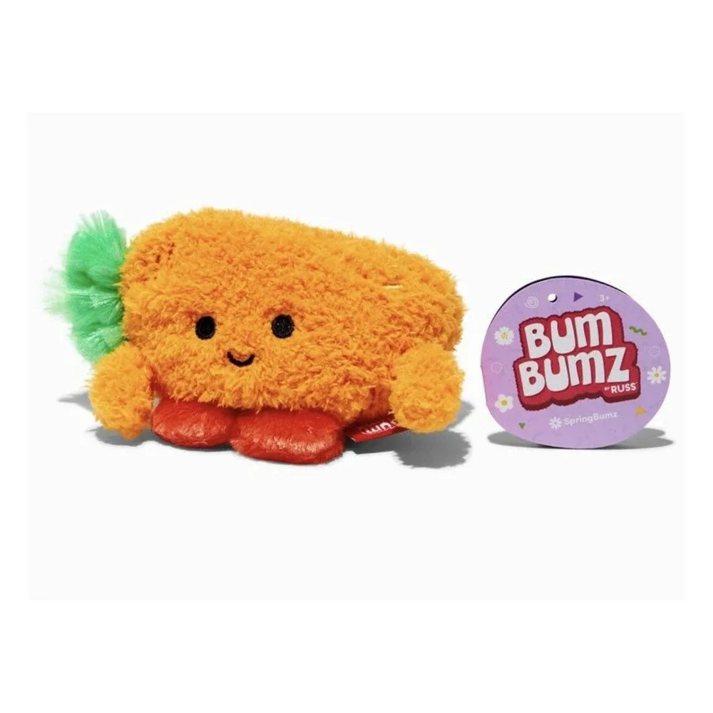 Bum Bumz NWT Carson Carrot Plush,‎ 6 Inch, springbumz